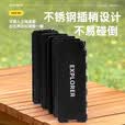探险者（TAN XIAN ZHE）户外卡式炉挡风板双面折叠便携防风防爆板户外露营全套装备 深邃黑10片装（送收纳袋）