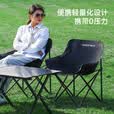 gosoo户外折叠椅露营便携式折叠凳小马扎钓鱼椅写生考研椅子野餐小凳子 卡其色-低背月亮椅-配收纳袋