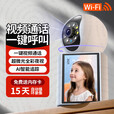 叠米家用智能监控摄像头360度全景无死角带夜视全彩真4K高清AI人形追踪声光报警警戒双向通话远程看护 【WIFI视频版】老幼易用 一键通话 15天循环录像·双向通话·日夜全彩·人形检测
