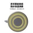 山之客户外露营便携式烧水壶1.4L铝合金胡桃木手柄防烫茶壶野餐野炊用品 溯溪水壶【灰色】