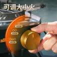 拓村户外炉具红外猛火炉分体式卡式炉燃气灶露营装备全套煮茶烧水一体 金色红外猛火炉+卡式气罐转接头+收纳箱