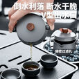 拓村新款户外铝合金旅行茶具套装泡茶壶烧水壶喝茶杯便携式露营装备 【钛灰色】1.1L单水壶（送收纳袋）