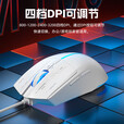 惠普M100有线电竞游戏发光鼠标轻音办公商务RGB灯效台式电脑笔记本通用USB接口磨砂人体工学 机甲蓝轻音【6键/4档DPI调节】呼吸灯效