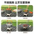 京安途劲度联名卡式炉户外炉具炉头分体式气炉便携折叠露营燃气灶迷你