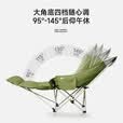 gosoo躺椅户外折叠椅午睡椅坐躺两用加棉露营椅办公室午休陪护折叠床绿