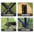 早行客月亮椅高背露营折叠椅便携可躺可睡午休躺椅承重300斤 沙漠黄【一年质保】加高靠背 展开尺寸【41*41*92.5cm】
