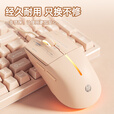 惠普（HP）M100游戏鼠标有线USB四档DPI调节鼠标家用办公游戏吃鸡LOL发光男女生台式机电脑通用滑鼠 奶茶轻音
