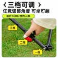 怀恰（HUAIQIA）户外折叠椅月亮椅躺椅折叠露营钓鱼凳子午休便携折叠椅摆摊懒人椅 【三档调节】高靠背卡其色
