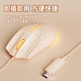惠普（HP）M100游戏鼠标有线USB四档DPI调节鼠标家用办公游戏吃鸡LOL发光男女生台式机电脑通用滑鼠 奶茶轻音
