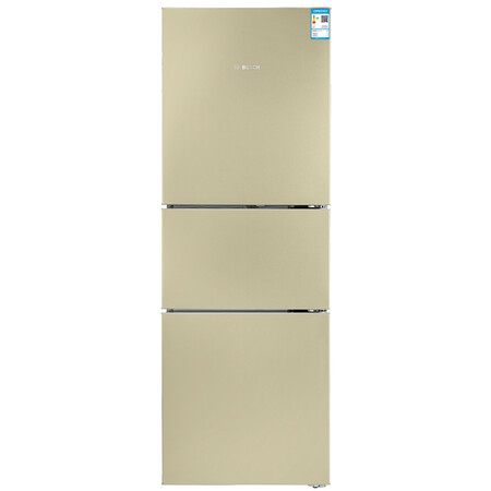 0元_博世(bosch) 274升 三门冰箱 零度保鲜 滤膜保湿 led内显(流沙金)