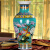 陶之念 景德镇陶瓷器 珐琅彩落地欧式古典花瓶 家居时尚装饰工艺品摆件（单个） 蓝色富贵牡丹 中号