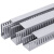 PVC线槽工业阻燃行线槽配电柜电箱走线槽塑料理线灰色线槽 高100*宽80 1根2米 (32米/箱) S齿(细齿)