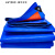 京度 雨布防水布室外防雨布货车篷布户外遮雨帆布苫布 蓝桔红色6*8米送10米绳