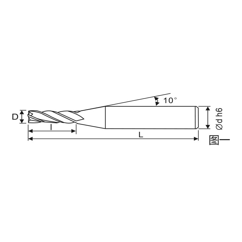 刃天行立铣刀 PHM4050-075S06高硬加工4刃 平底铣刀 下单前请咨询客服确认货期SKYWALKER