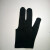 台球手套 球房台球公用手套台球三指手套可logo 普通款-黑色