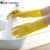 洗碗手套家务耐用清洁劳保洗衣干活家用厨房防水胶皮手套橡胶 双色粉 L