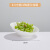 ABDT实木甜品台展示架 轻奢自助餐台食物展示架水果沙拉盘商用木 9.5斜口陶瓷沙拉碗