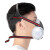 308防尘面具防毒口鼻罩煤矿工业粉尘防灰尘打磨装修开槽 308防毒面具 送2个耳塞