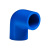联塑（LESSO）90°弯头(PVC-U给水配件)蓝色 dn32