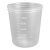 定制一次性杯子量杯挖米杯聚丙烯塑料烧杯半透明真空成型刻度 150ml