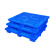 塑料托盘叉车仓物货架垫仓板工业物流网格卡板库垫板防潮板栈板货 宝蓝色1.0*0.9小网格 50cmx40cmx30cm