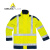 代尔塔荧光服防寒防雨服套装安全服交通服装标志防冻保暖环卫衣服 黄色 S