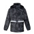 金诗洛 KSL141 分体式雨衣雨裤套装 反光雨衣 黑灰套装180/2XL