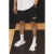 UZIS无界 美式不过膝篮球短裤男运动训练复古四分网眼球裤[涂鸦] Uzis涂鸦网眼短裤-灰色 XL 120-135斤