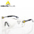 代尔塔101115护目镜防起雾防冲击防刮擦舒适型整片式侧边防护眼镜 101115（透明）