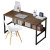 电脑台式桌家用子卧室小型简约租房学生学习写字桌书桌 升级款-0c拉丝黑橡木