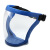 锐麻   高清防护面罩隔离防雾透明保护面罩全脸PC骑行运动面罩 蓝色（升级款） 均码 