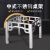 京纯（JINGCHUN）不锈钢桌腿支架桌脚餐桌折叠桌腿桌架桌脚架桌面可使用岩板大理石 不锈钢桌架长70*宽70*高60CM