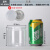 易拉罐包装罐pet广口瓶密封塑料罐饼干罐透明食品储物罐子塑料瓶 8365L软盖-30克 603个/箱