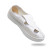 上柯 B3374 白皮革防静电鞋 无尘洁净电子实验室工作鞋 白皮革四孔鞋(SPU底） 38码（240mm）