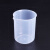 动力瓦特 塑料量杯 塑料烧杯 实验室器皿 塑料刻度杯 400+600ml（各1个)