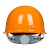 免费印字 一盾安全帽工地男国标施工领导建筑工程加厚透气头盔电工定制logo印字 橙色 盔式透气加厚