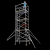 BLP【加厚】铝合金脚手架移动升降登高平台快装建筑带轮装修梯手脚架备件