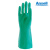 ANSELL安思尔 防化手套 丁腈橡胶手套 耐酸碱工业耐磨耐有机溶剂腐蚀 37-175 绿色-33cm 8码 