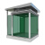 质尊 方形钢结构岗亭 学校物业保安亭 户外可移动玻璃阳光房站台定制款 GT32580