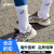 亚瑟士跑步鞋女鞋网面透气运动鞋越野跑鞋 GEL-VENTURE 6.5 奶白色/灰色 35.5