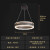 松伟水晶之恋现代轻奢客厅餐厅别墅复式LED吊灯国包安装 直径40cm(适用810)