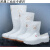 双星卫生靴白色雨鞋厂专用工作雨靴防滑防油劳保水鞋胶鞋 216女不加棉款 标准码 38