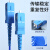 创优捷 光纤跳线 铠装 单纤 FC/UPC-FC/UPC-单模-G.652D-3mm-700M-LSZH-蓝色
