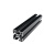 基克孚 工业铝合金型材欧标2020/3030铝型材国标4040喷砂氧化黑色导轨架（定制）备件 欧标2020喷砂 