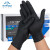 英科医疗（INTCO）一次性丁腈手套加厚耐用黑色橡胶手套劳保100只/盒  L码