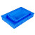 塑料方盘浅盘长方形塑料盆塑料盘周转箱盒子托盘分类零件面包箱 33号方盘蓝色 530*335*75mm