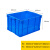 工创优品 塑料周转箱加厚PE物流箱五金零件盒塑料收纳整理储物箱 蓝色560mm*420mm*310mm
