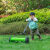 新品io1T别墅花园小面积园艺草坪修剪 手推式小型割草机 12T草袋子