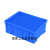 胶框大号周转箱收集长方形框子收纳加厚蓝色胶筐物流箱塑料箱带盖 4号箱  外400*305*146mm 蓝