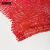安赛瑞 蔬菜水果网眼袋 圆织尼龙透气网袋 抽绳网兜编织袋 50×80cm100个玫红 24785